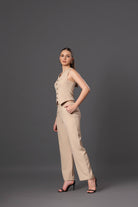 Beige Bliss Coord Set - A perfect Formal Fashion - Meeami Fashion