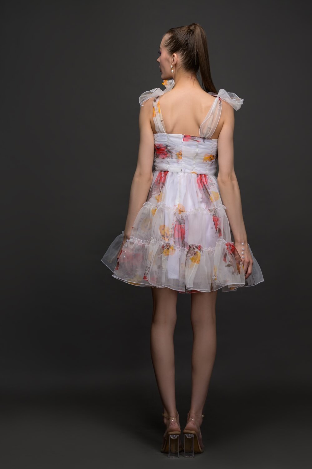Floral Organza Dress - Summer Fashion - Meeami Fashion