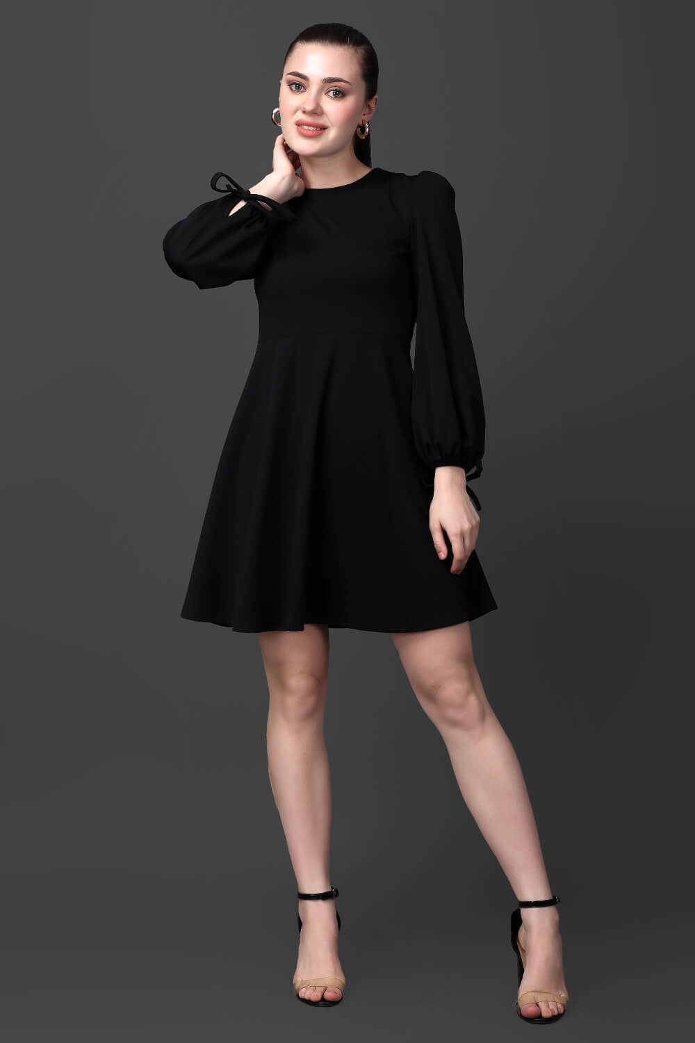 Raven Flow Black Dress - Black Stylish Dress - Meeami Fashion