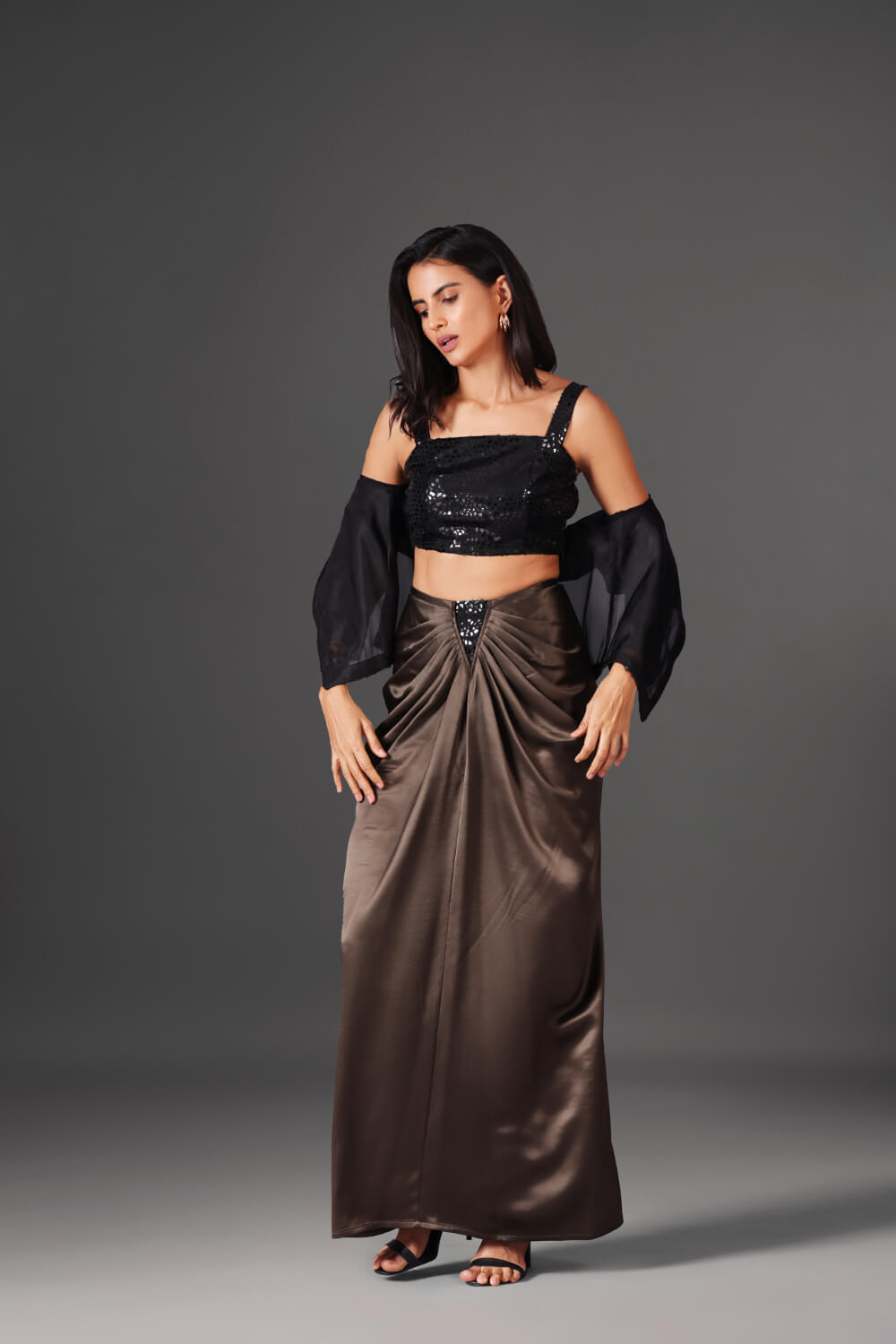 Urban Muse Drape Couture - Indo Westen Outfit - Meeami Fashion