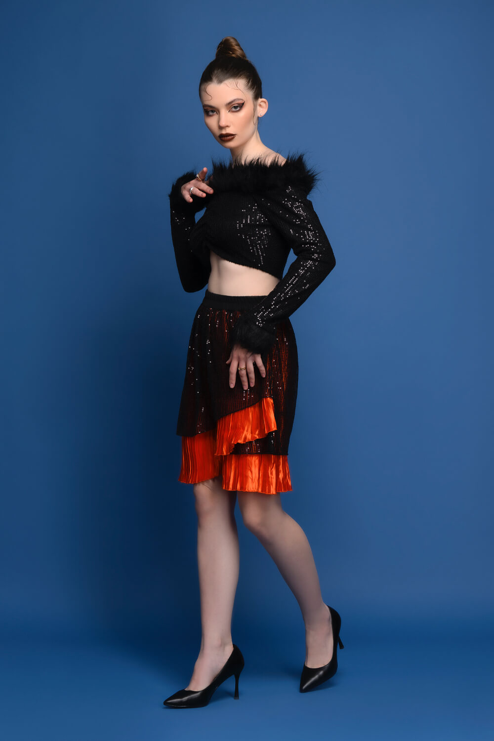 Black Illusion Skirt - Stylish Women Fashion - Meeami Fashion