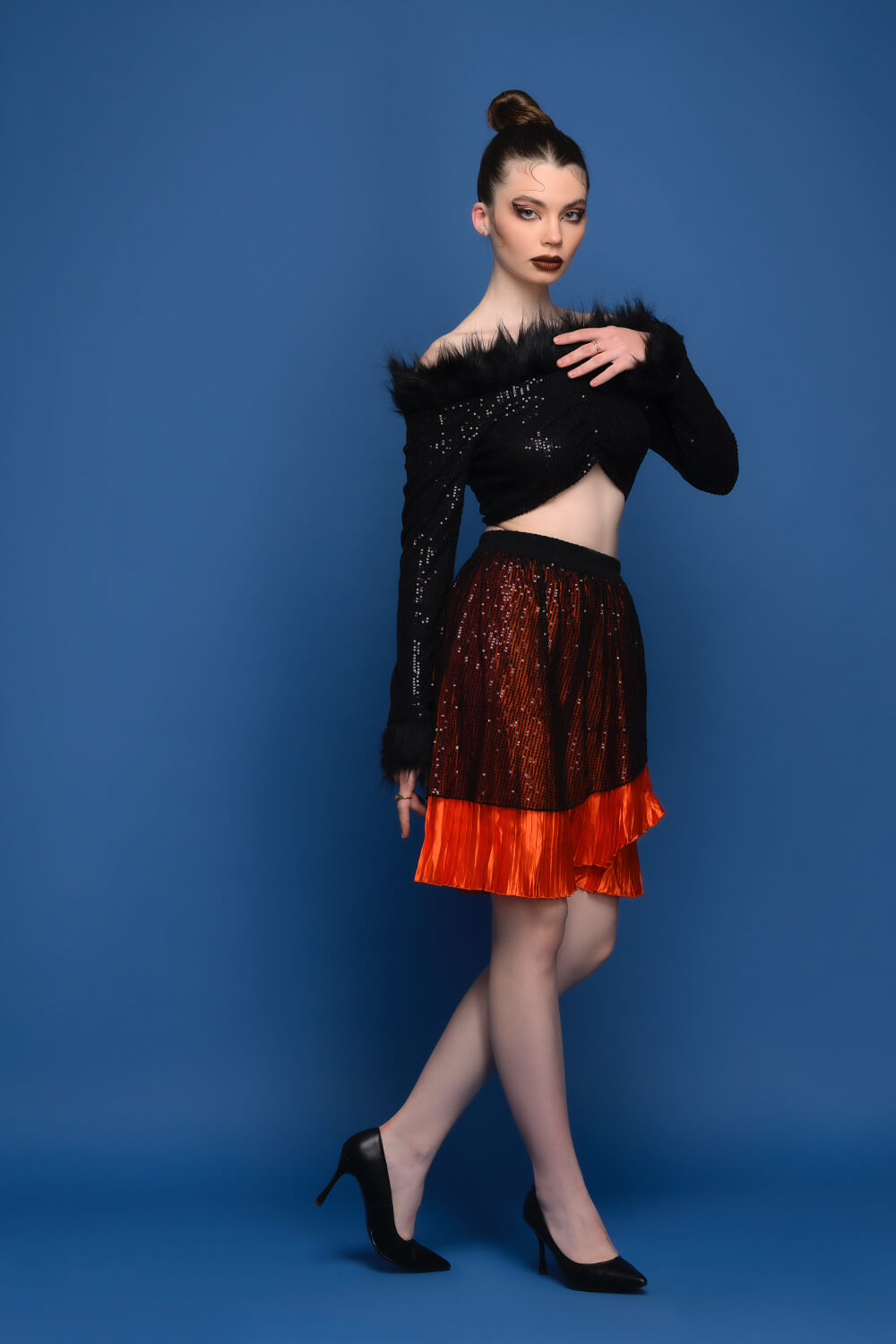 Black Illusion Skirt - Stylish Women Fashion - Meeami Fashion