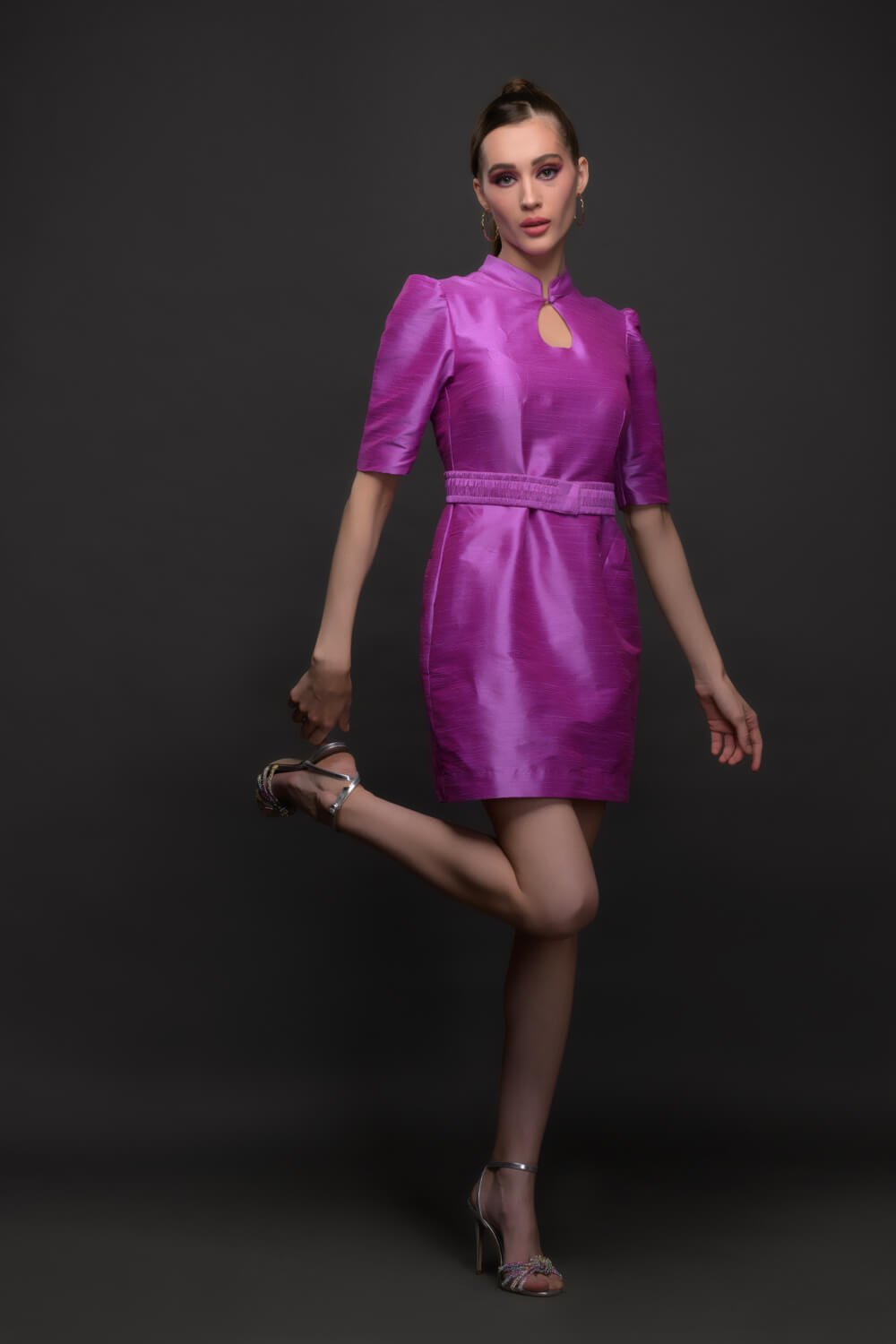 Amethyst Glamour Dress - Meeami Fashion