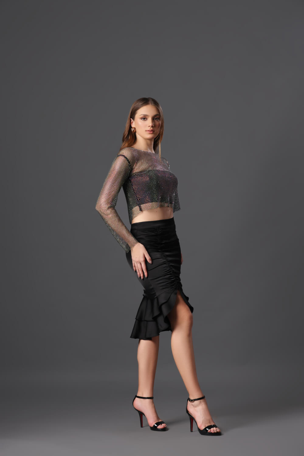 Black Starlight Skirt - Meeami Fashion