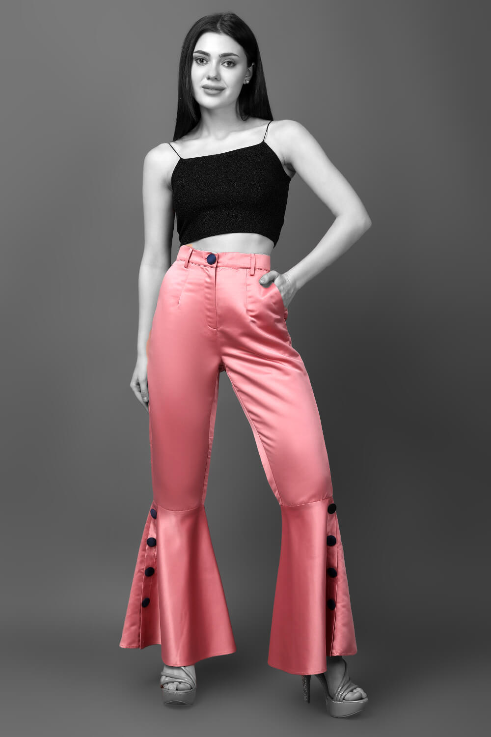 Blossom Pink Trouser - Meeami Fashion