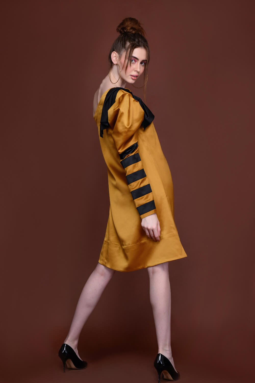 Cameltin Party One Shoulder Dress - Meeami Fashion