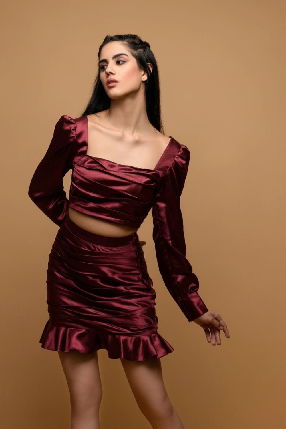 Cherry Heartbeat Coord Set - Meeami Fashion by Amit Bhardwaj