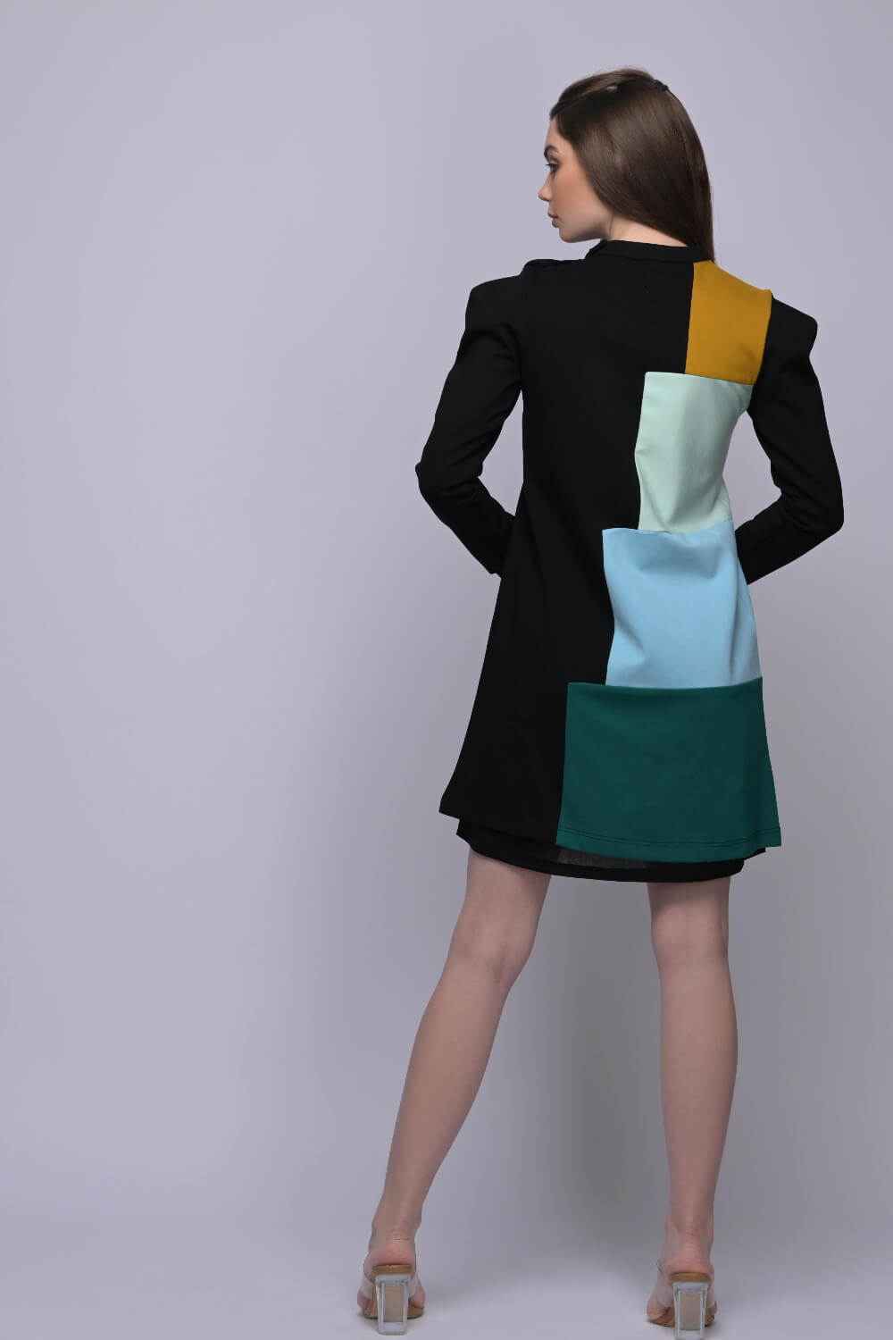 Colour Block Dress - Meeami Fashion