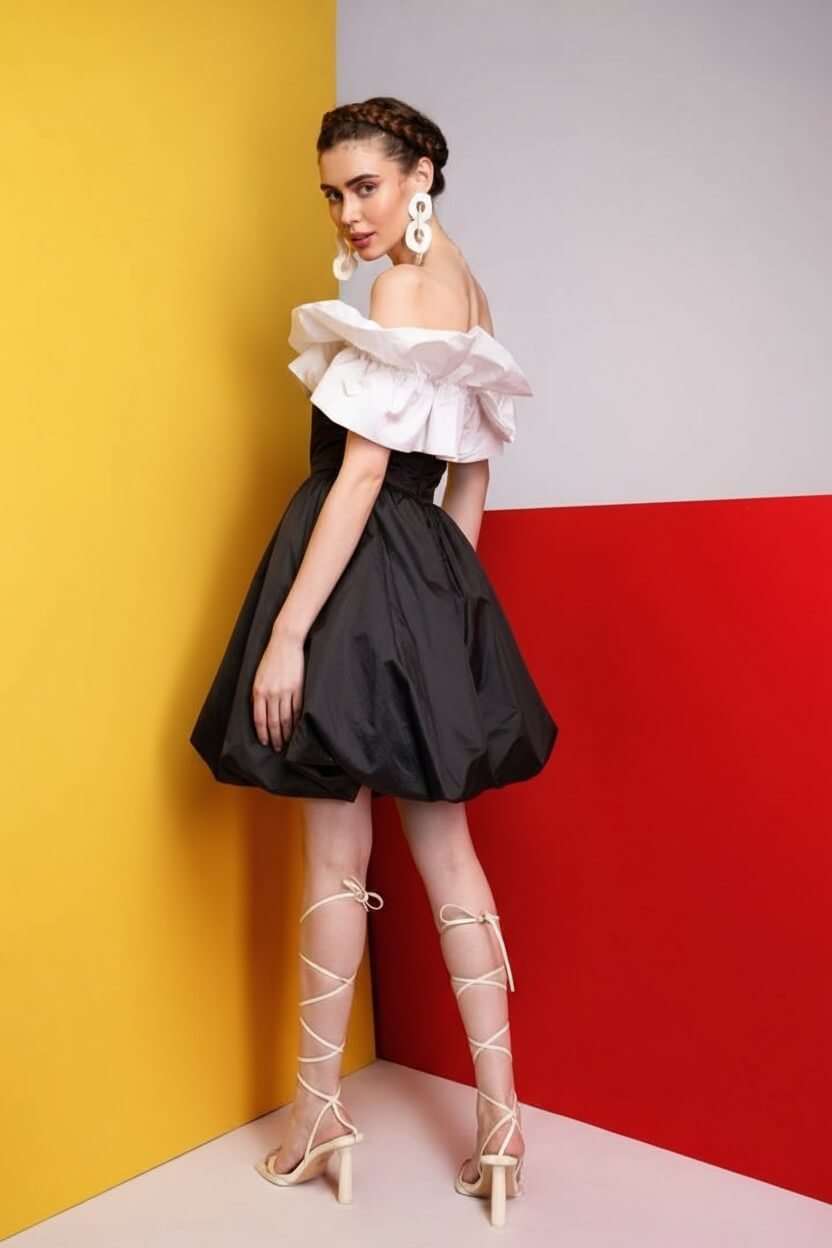 Diva's Night Bubble Dress - Meeami Fashion