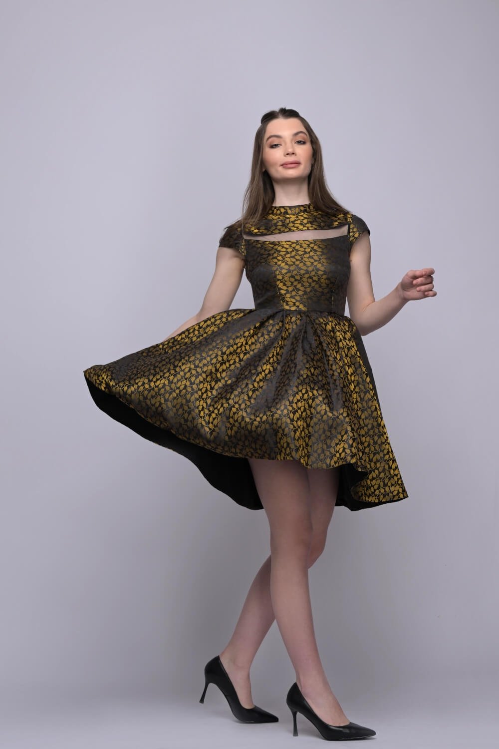 Golden Girl Dress - Meeami Fashion