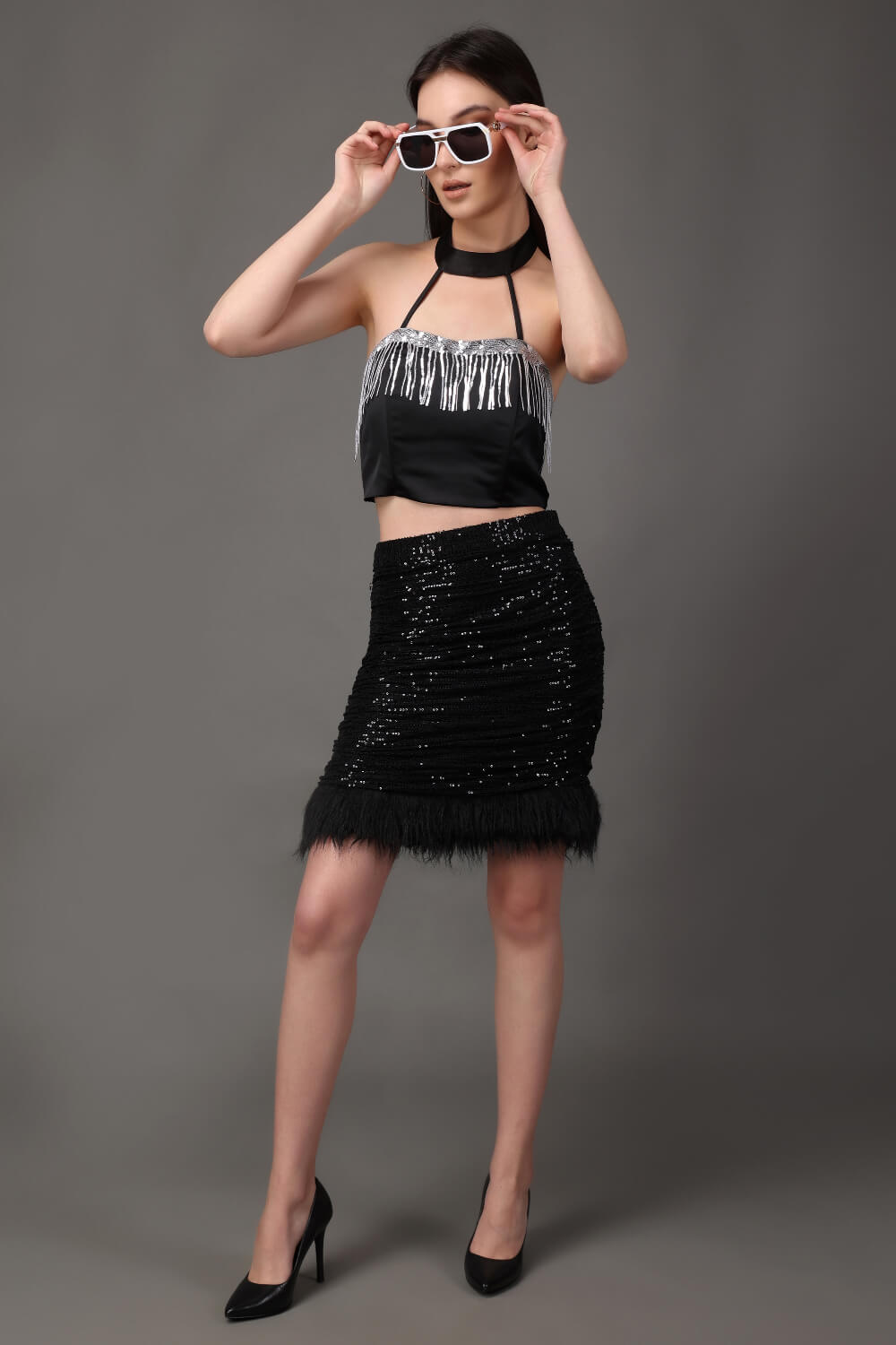 Meequin Black Coord Set - Meeami Fashion