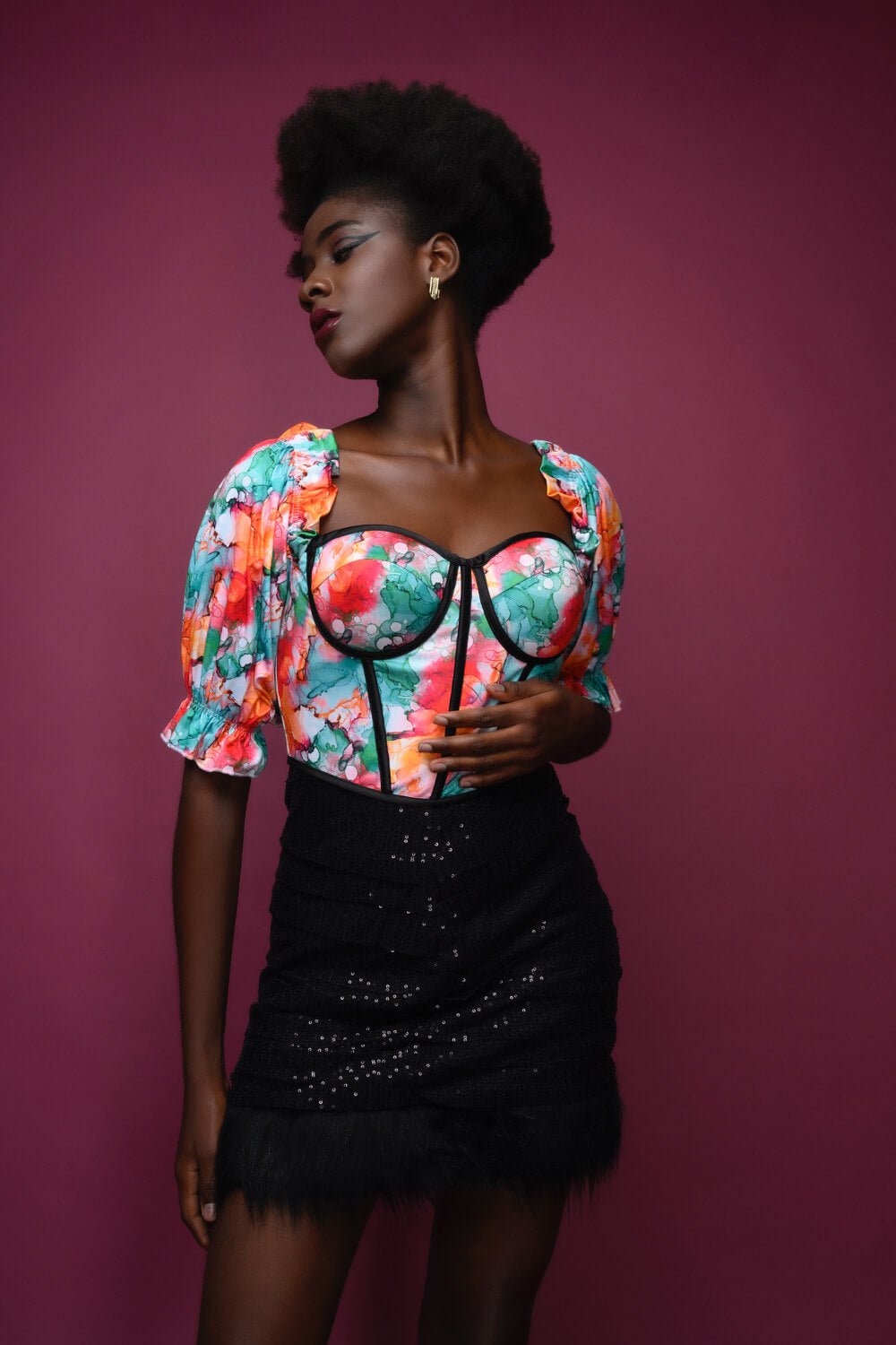 Meeshine Crop Top - Meeami Fashion