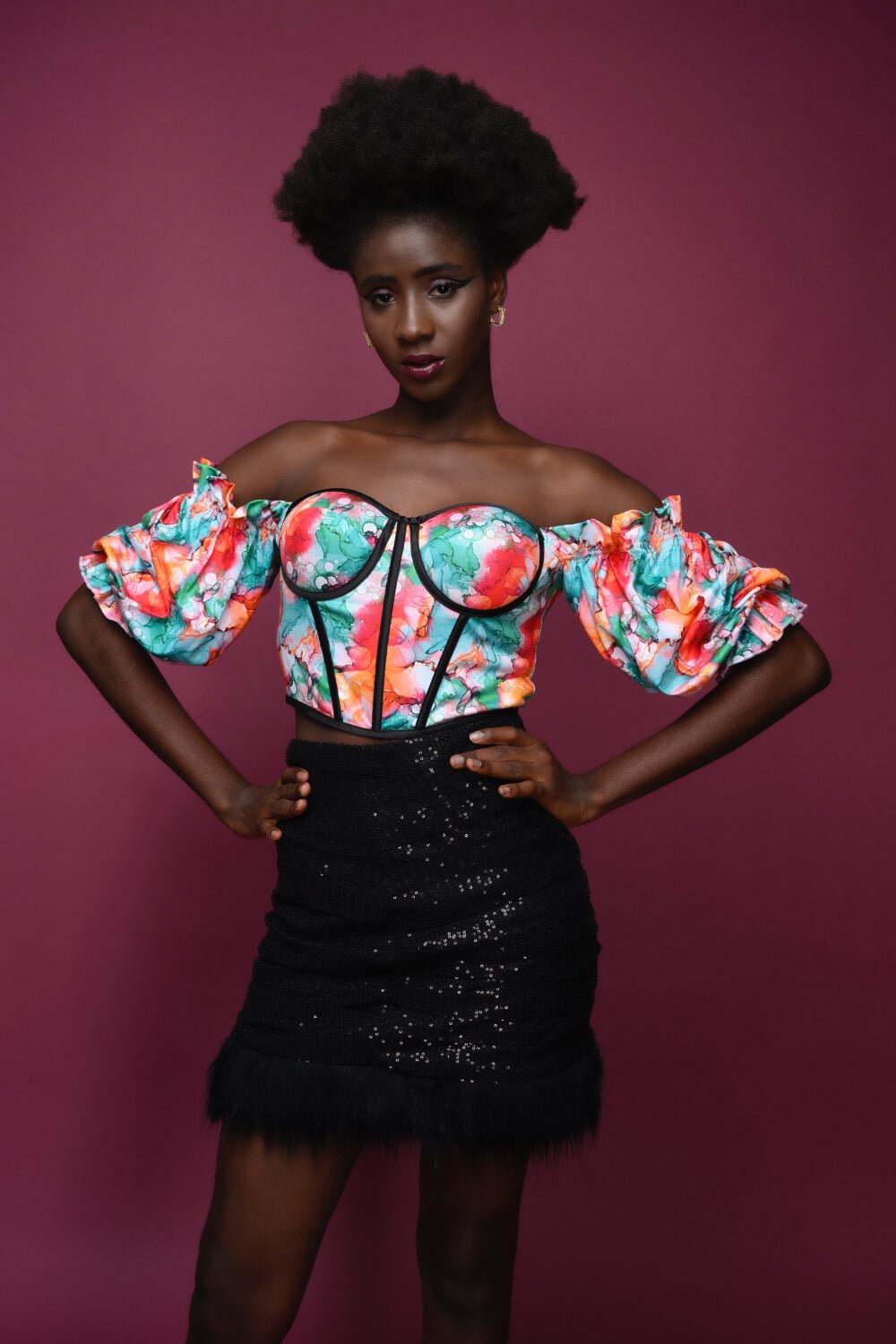 Meeshine Crop Top - Meeami Fashion