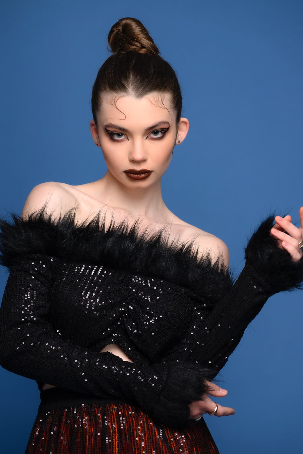 Midnight Glam Sequin Top - Meeami Fashion