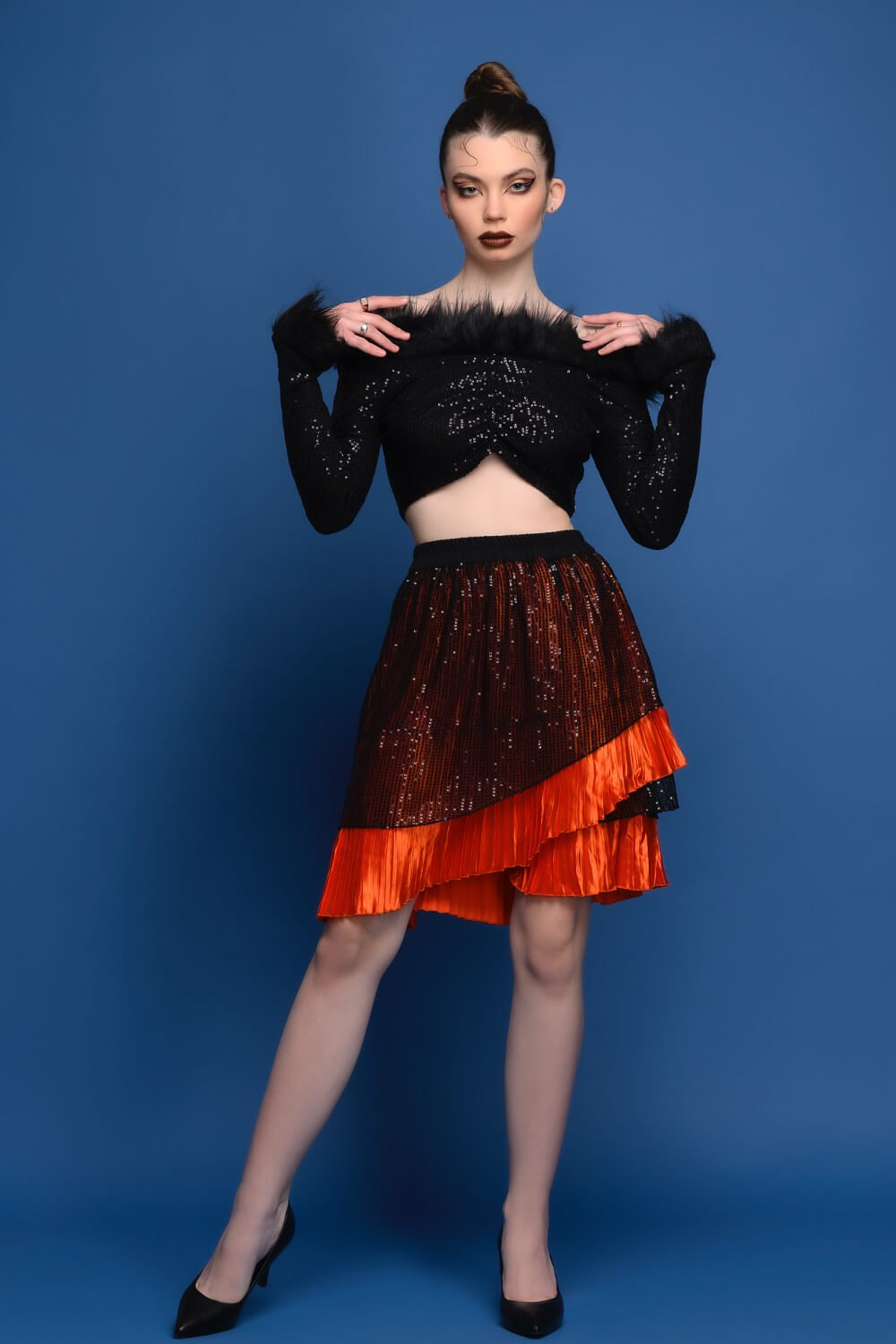 Midnight Glam Sequin Top - Meeami Fashion