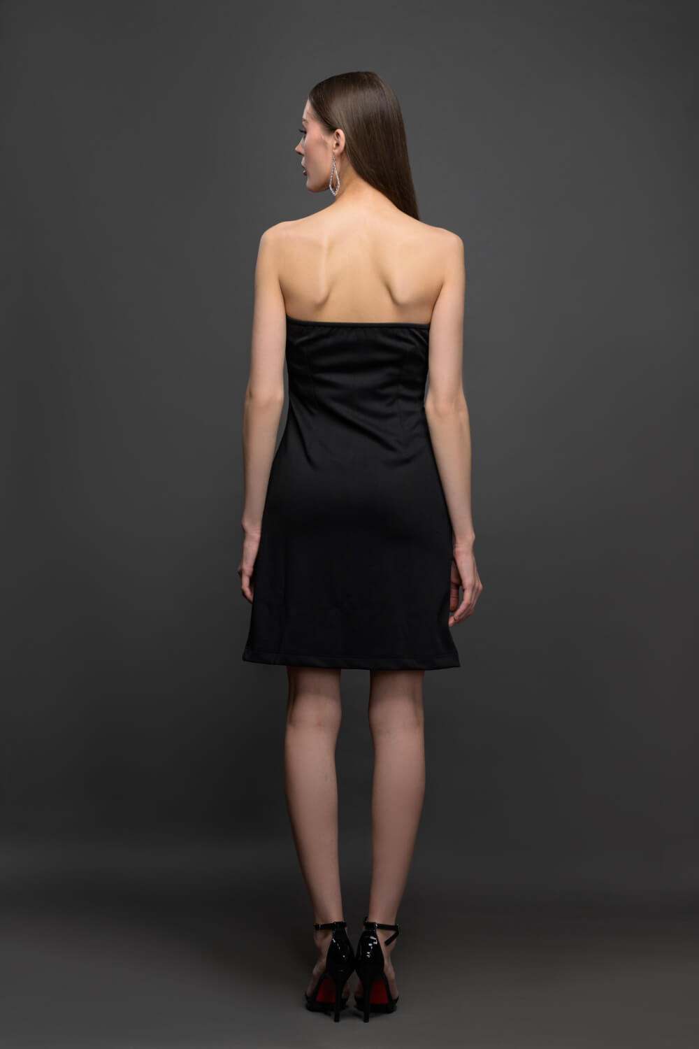 Midnight Ruffle Dress - Meeami Fashion