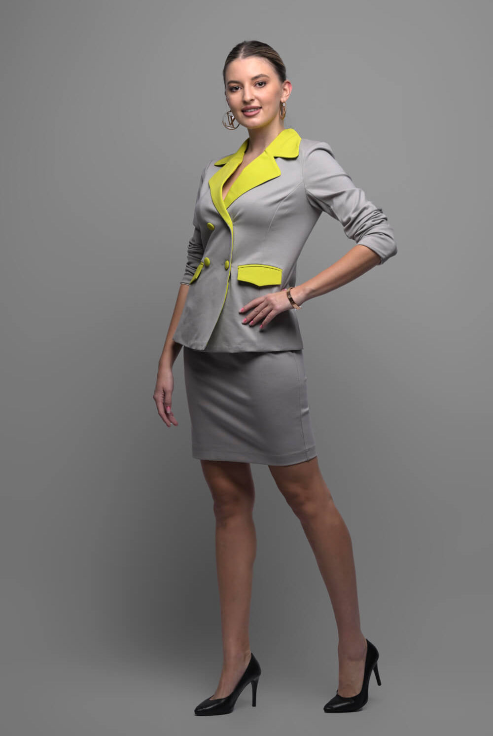 Modish Duo Blazer Set - Meeami Fashion