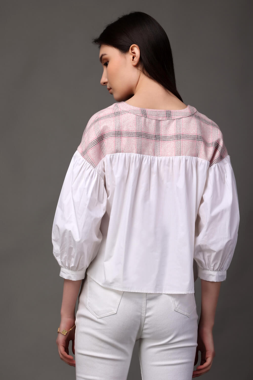 Pink Paradise Tweed Top - Meeami Fashion