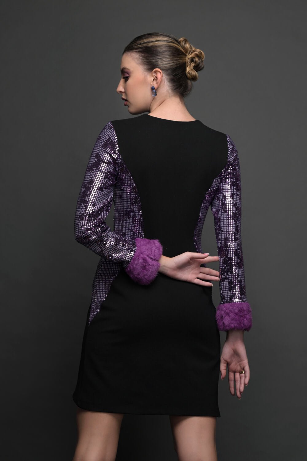 Purple Mist Dress - Meeami Fashion