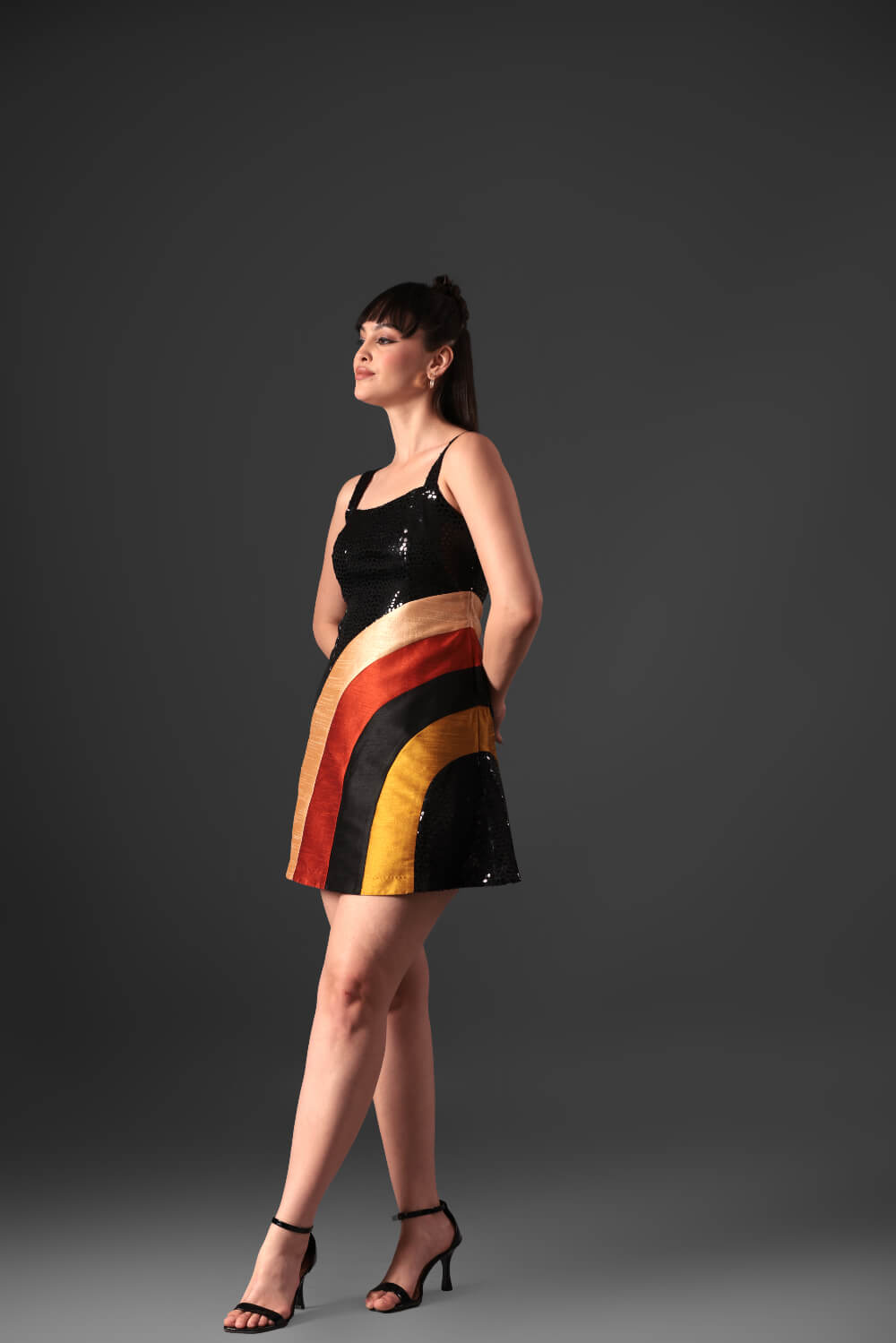 Retro Spectrum Dress - Meeami Fashion