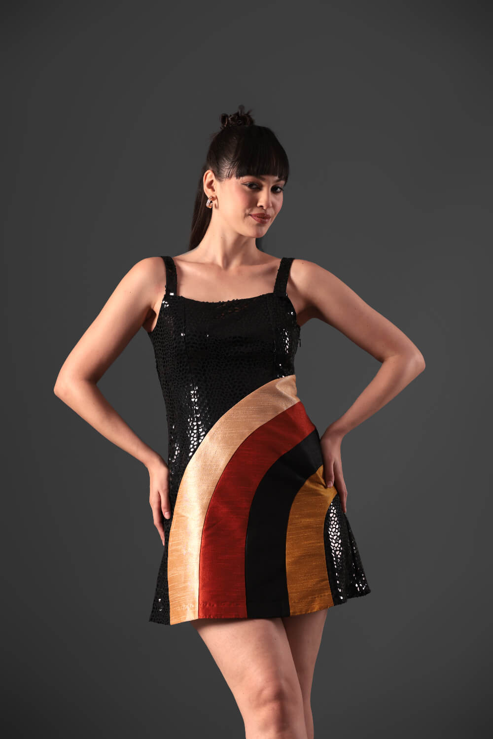 Retro Spectrum Dress - Meeami Fashion