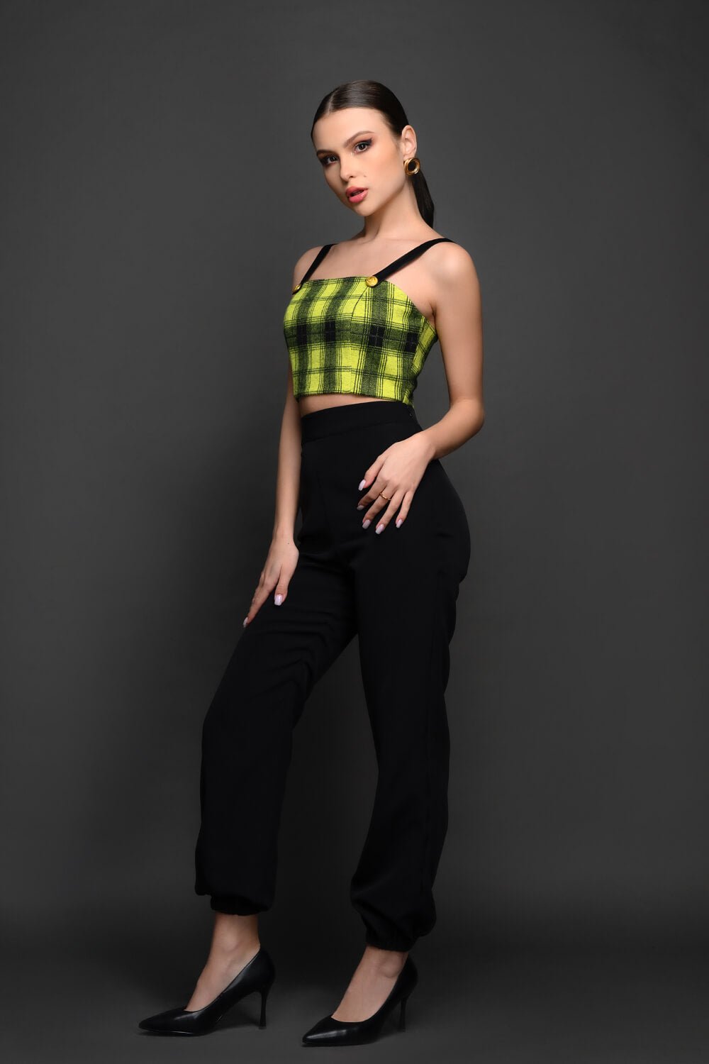 Retro Vibes Tweed Top - Meeami Fashion