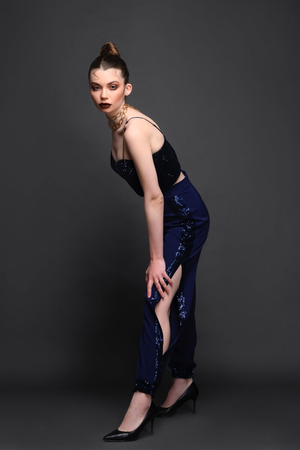 Sapphire Blue Coord Set - Meeami Fashion