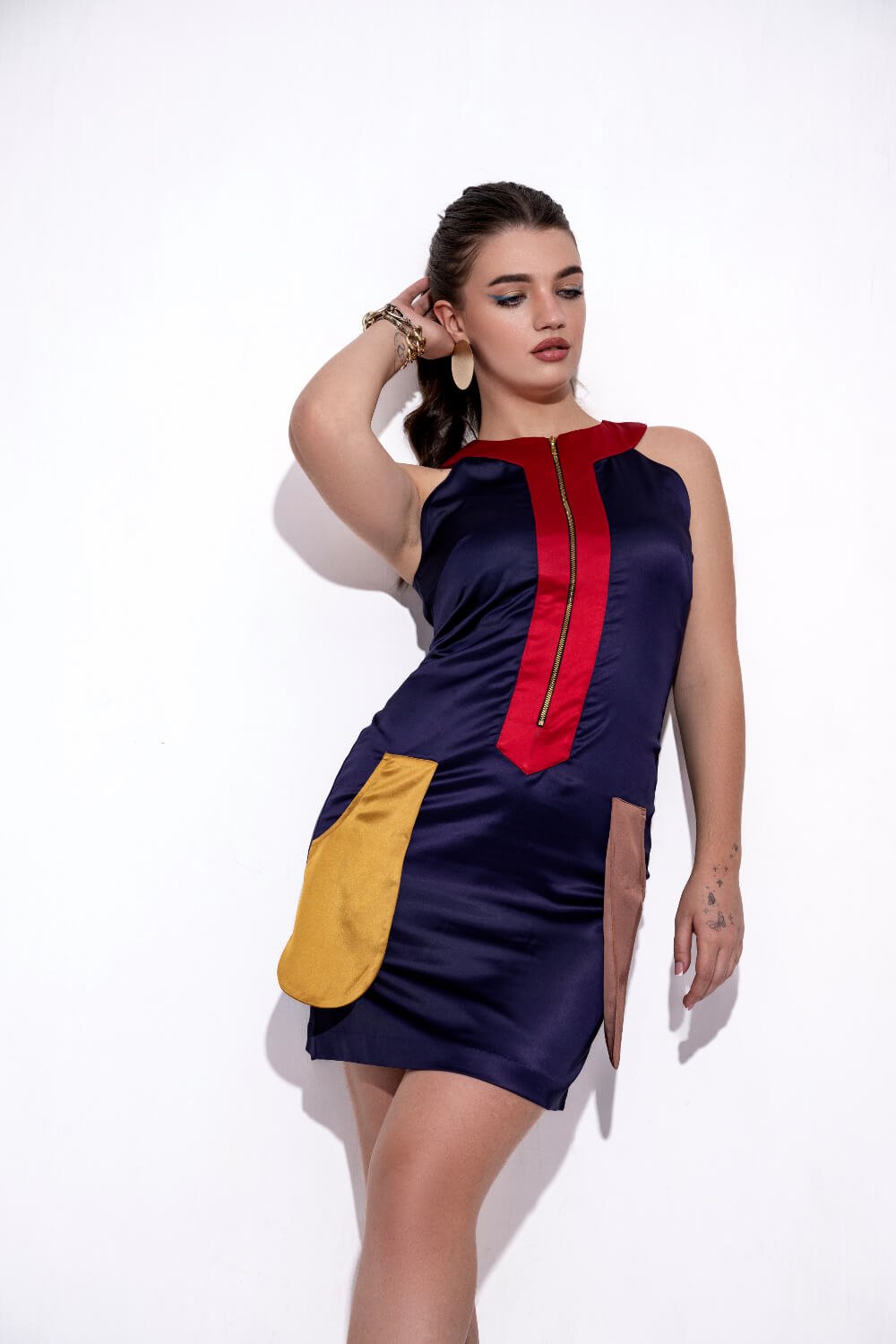 Satin Pie Dress - Meeami Fashion