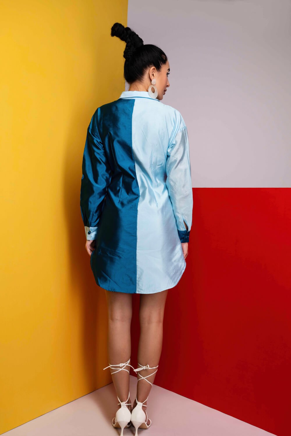 Sea Duet Shirt Dress - Meeami Fashion