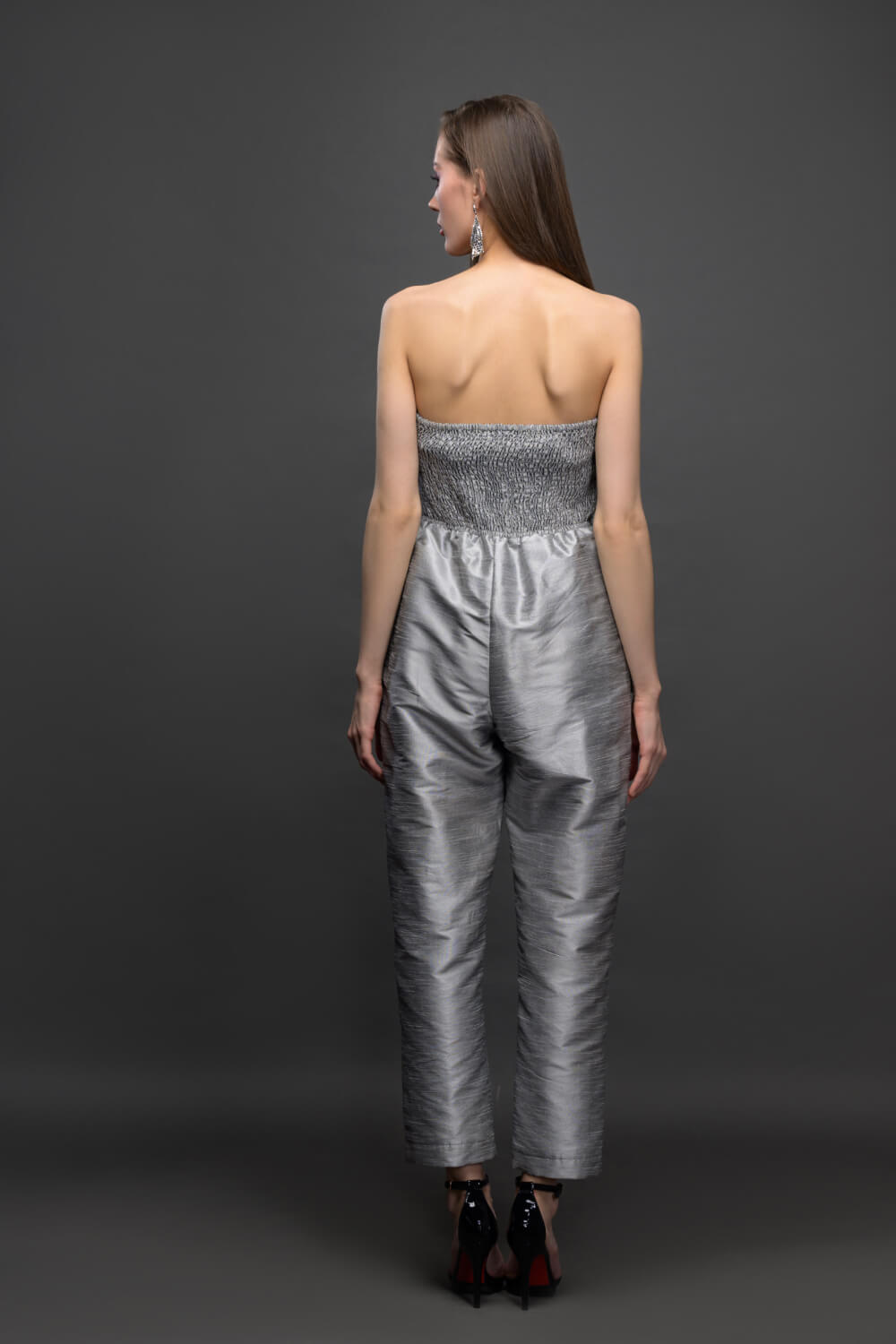 Silver Moonbeam Jumpsuit - Meeami Fashion