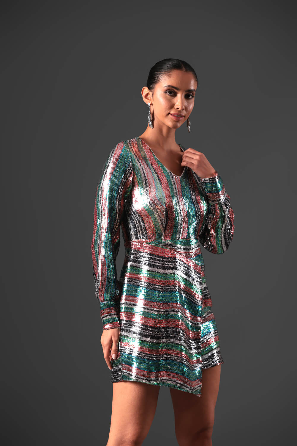 Sparkle Elegance Dress - Meeami Fashion