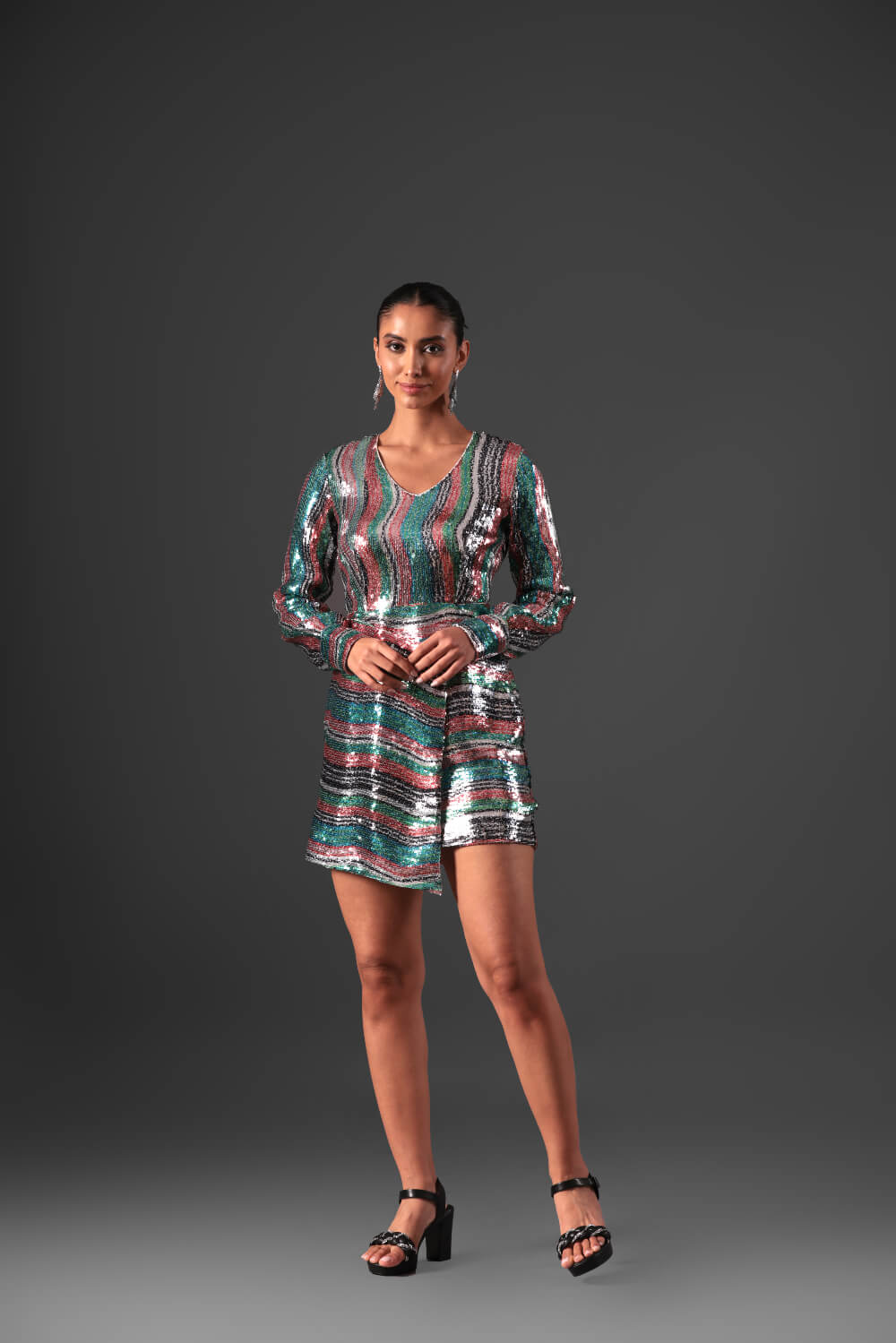 Sparkle Elegance Dress - Meeami Fashion