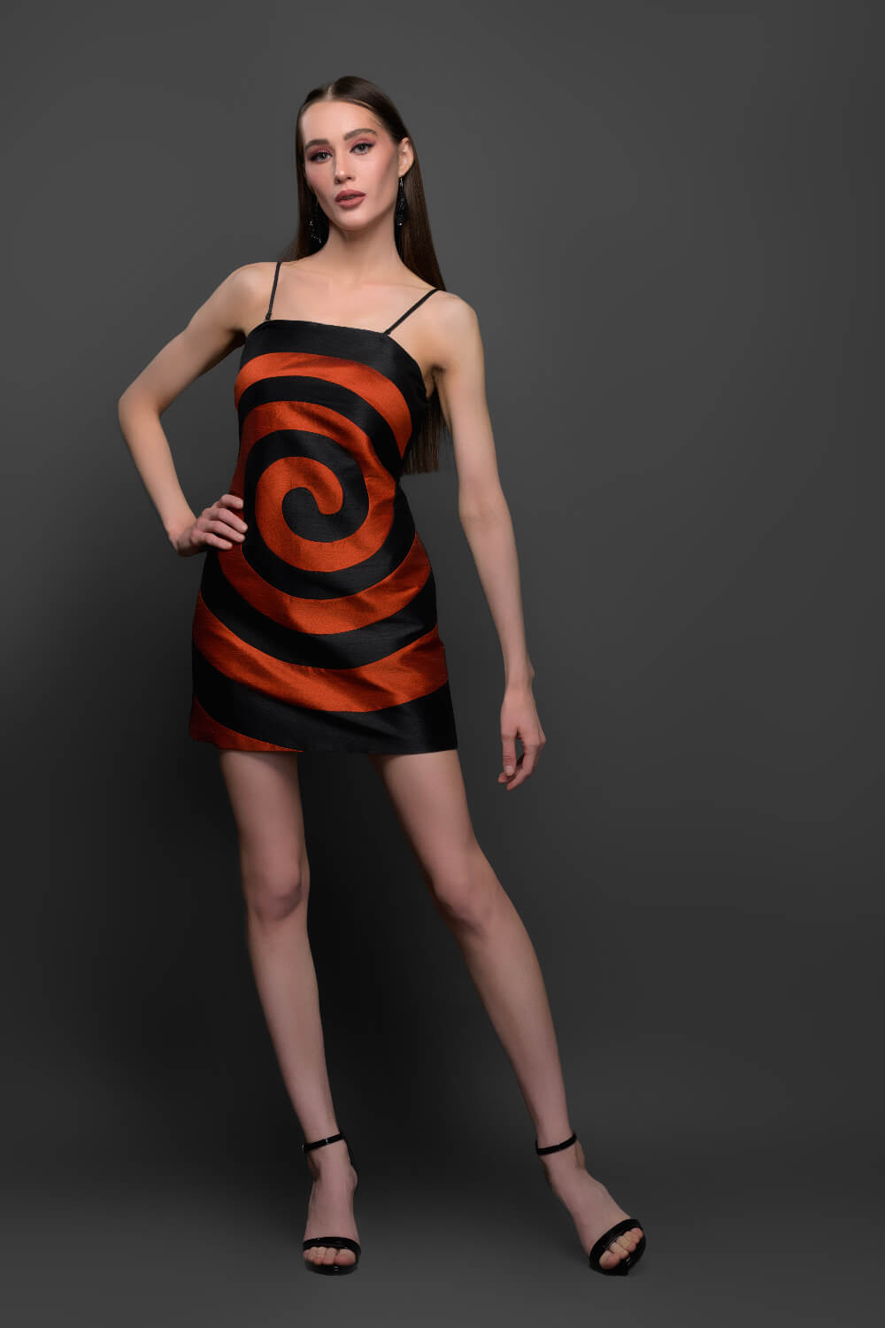 Spiral Inferno Dress - Meeami Fashion