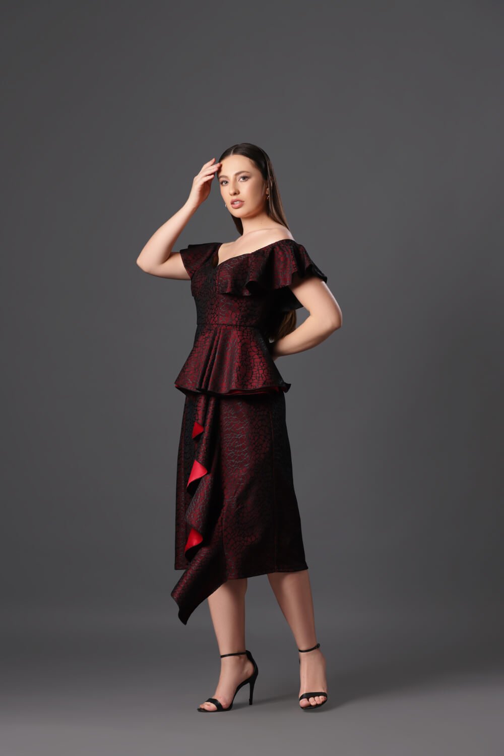 Sweetheart Waves Dress - Meeami Fashion