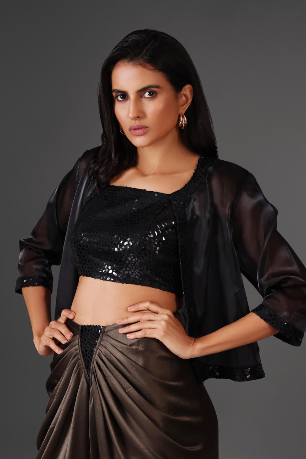 Urban Muse Drape Couture - Indo Westen Outfit - Meeami Fashion