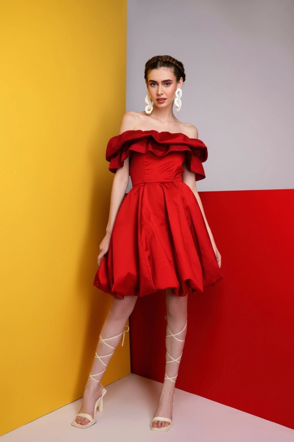 Valentine Candy Dress - Red Fashion - Meeami Fashion by Amit Bhardwaj