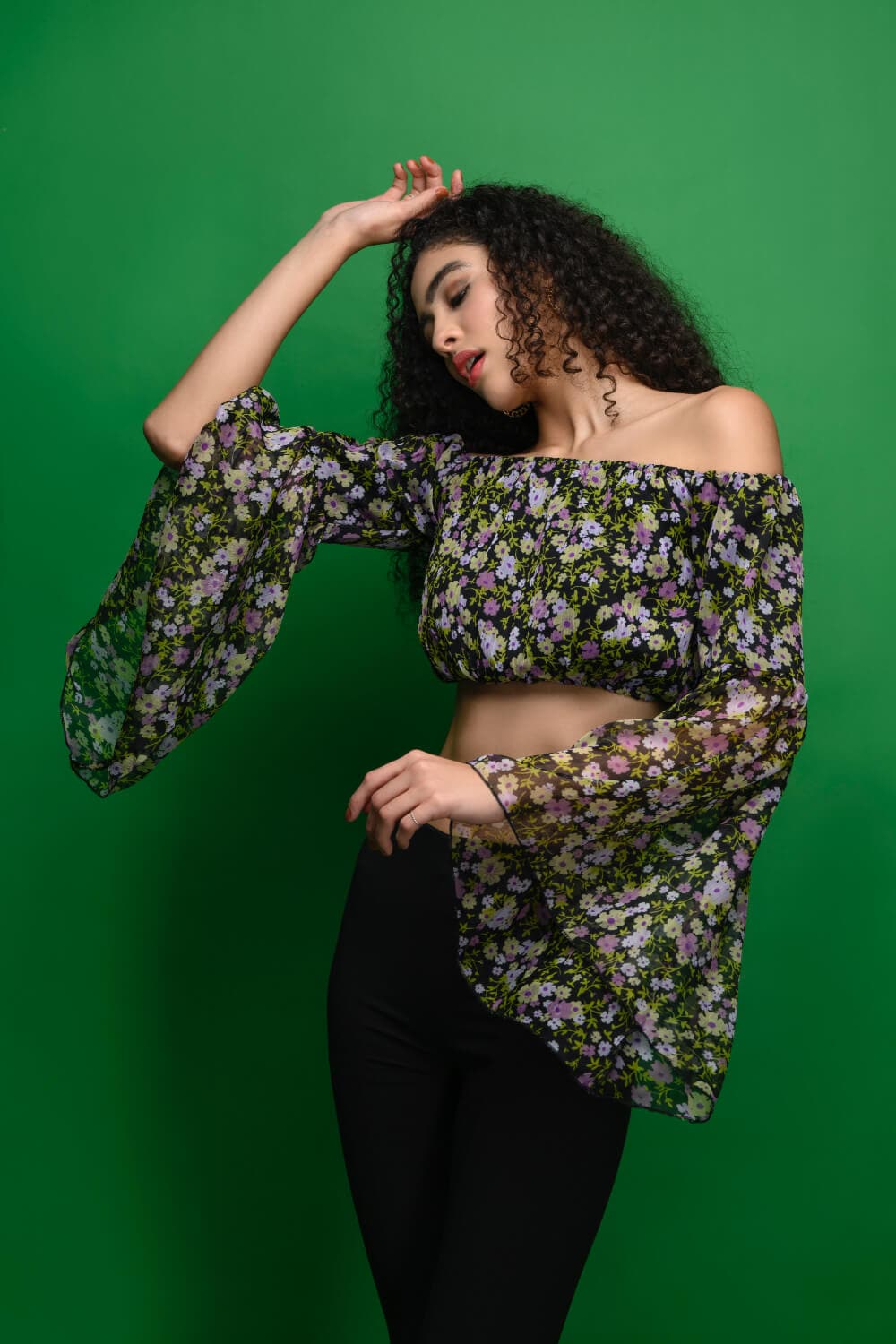 Venetia Floral Crop Top