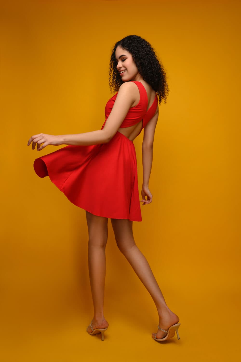 Meeami Fashion Red Love Dress Meeami Fashion anniversary dress love party PARTY WEAR red valentine