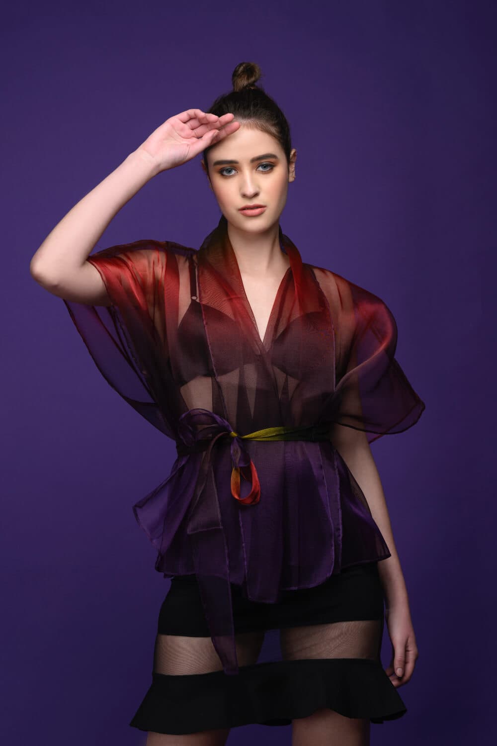 "Lets Party" Organza Top