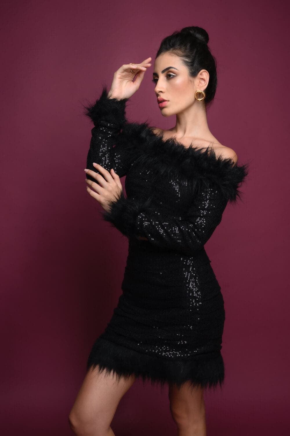 Black love Coord Set - Meeami Fashion