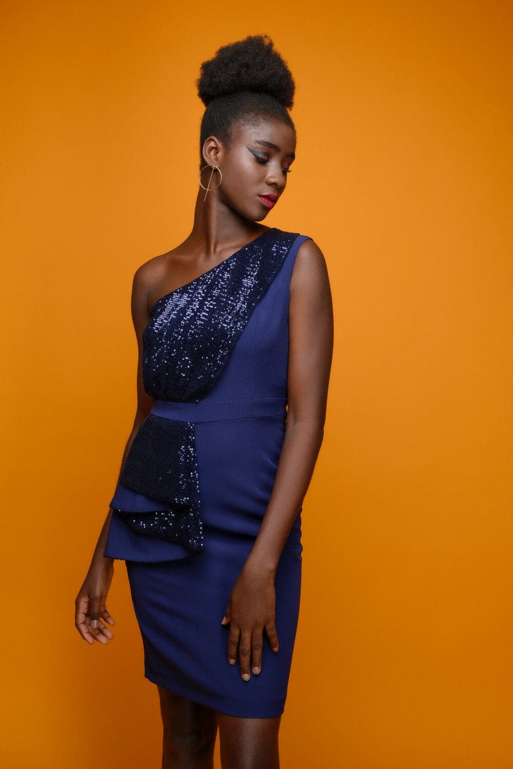 Blue Berry Sequin Dress - Meeami Fashion