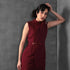 Burgundy Monarchy Dress - Casual Elegance