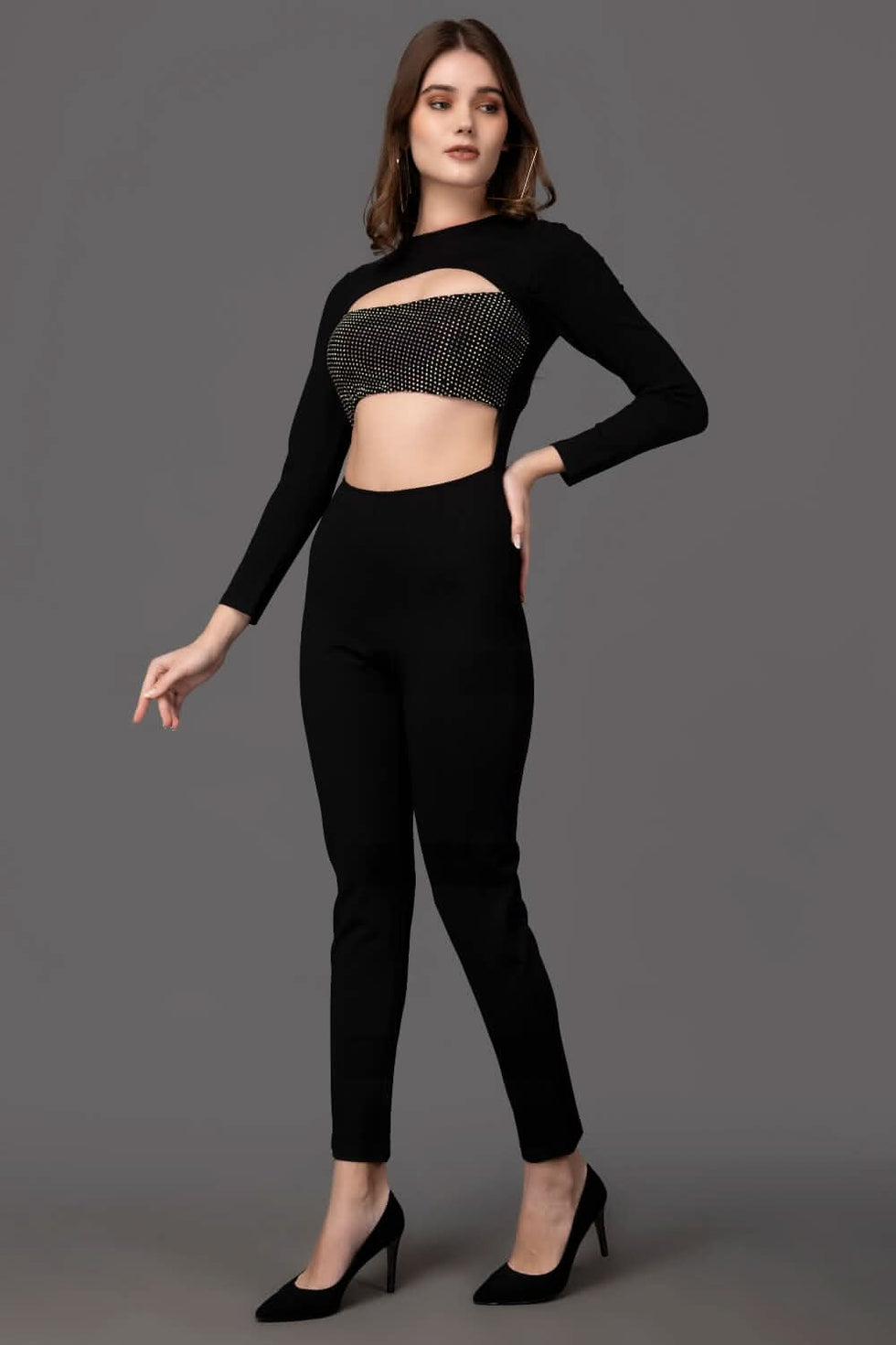 Disha Mesh Jumpsuit