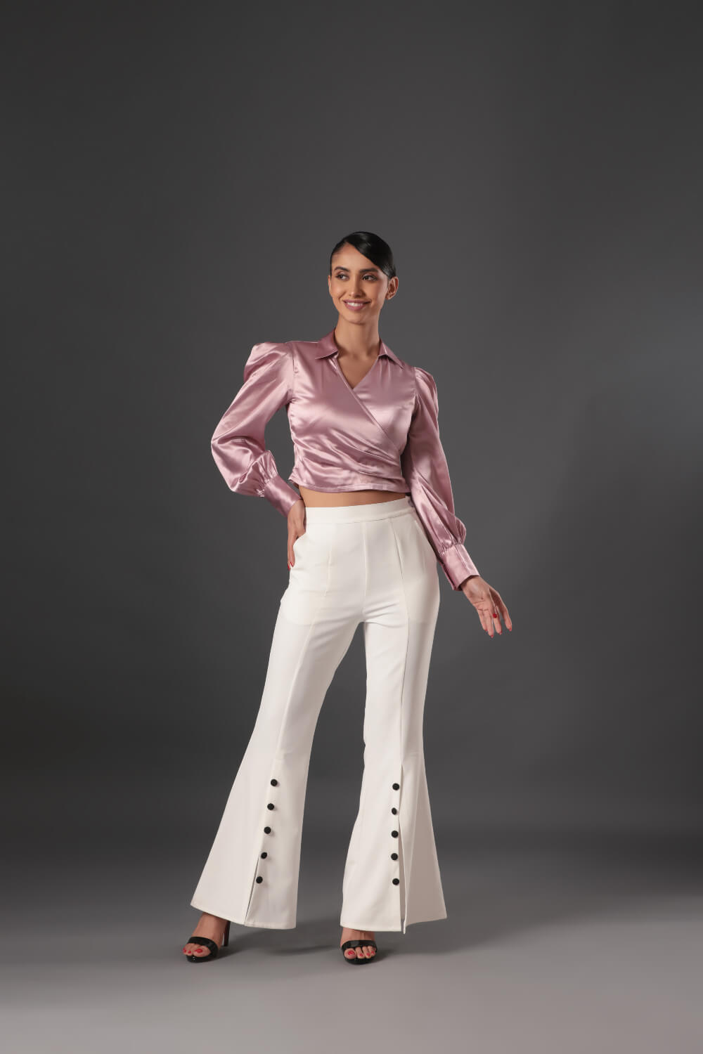 Bell Bottom Flaired Trouser - Meeami Fashion