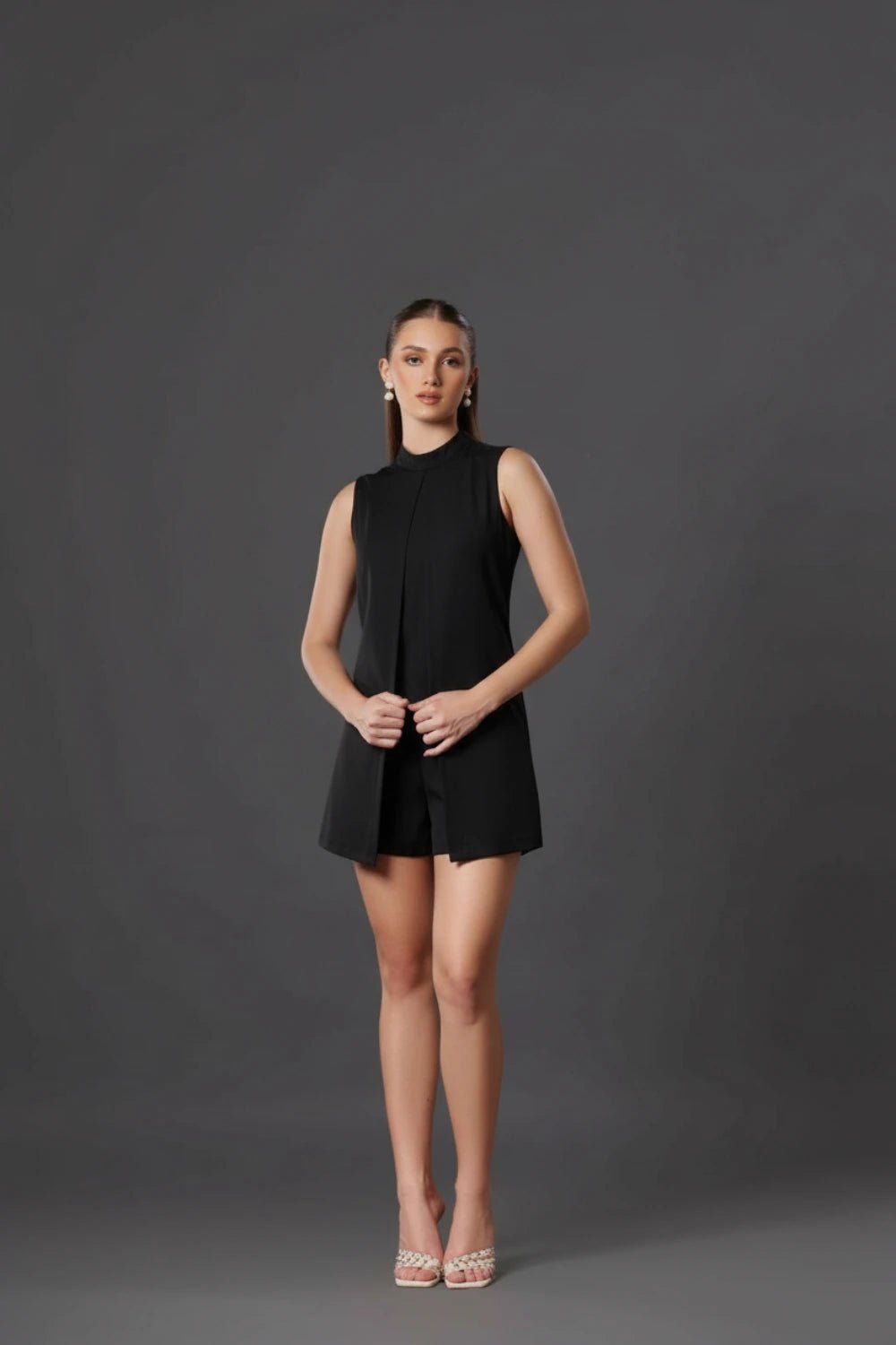 Black Skort Allure - Meeami Fashion by Amit Bhardwaj