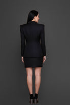 Capella Blazer Set - Black Elegance - Meeami Fashion