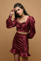 Cherry Heartbeat Coord Set - Meeami Fashion by Amit Bhardwaj