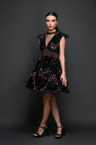 Choco Sequin Dress - Meeami Fashion