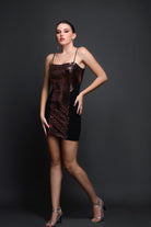 Copper Eagle Off Shoulder Dress - Meeami Fashion