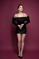 Furry Nights Sequin Dress - Meeami Fashion